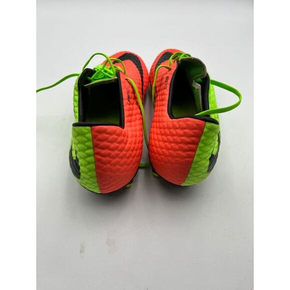Nike Hypervenom Phelon III FG Soccer Cleats Men's 13 Electric Green Orange - Picture 4 of 8
